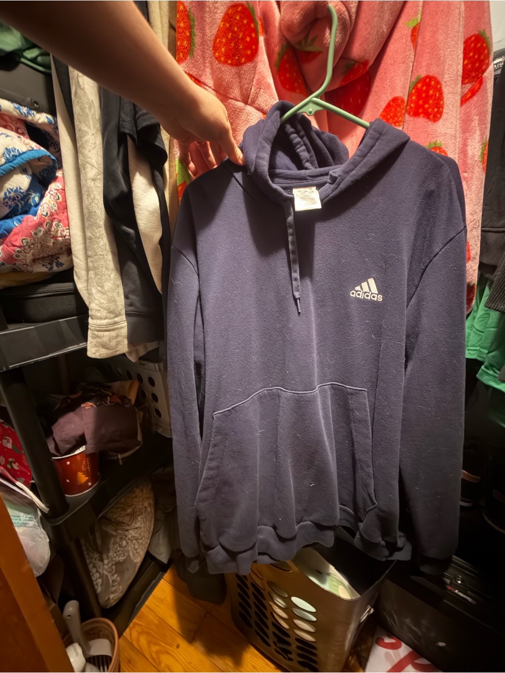 adidas Men’s Navy Pullover Hoodie